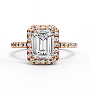 Classic Rose Gold <b>Diamond</b> <b>Ring</b> for Women Elegant Fashion Daily Wear Jewelry Stylish Design Shiny Finish Lightweight Gift Choice - Product Image 2