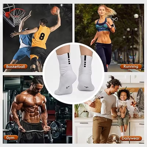 OEM Customized Unisex Thick Towel Bottom Breathable Moisture Wicking Knitted Cycling Sports <b>Socks</b> High Quality - Product Image 6