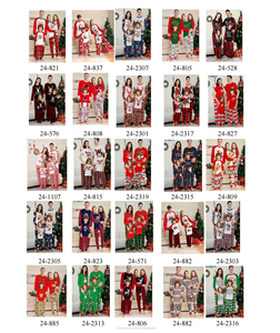 Conjunto <span class=keywords><strong>de</strong></span> Pijamas Navideños con Estampado 'Somos Familia' a Cuadros Blancos y Negros para Familias, Parejas y Perros - Product Image 5