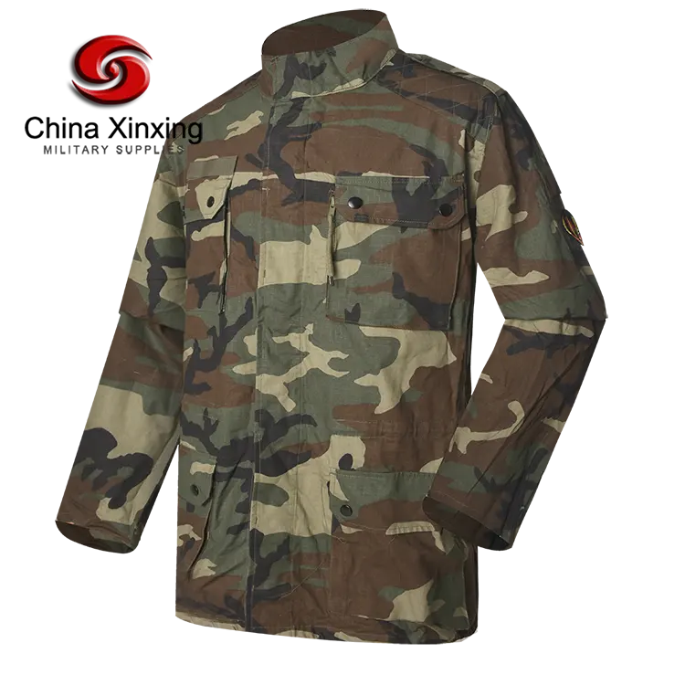 XINXING Crew Casual Outdoor Training Outfit High Quality F1-01 Woodland Camouflage Winter Tactical Jacket for Men