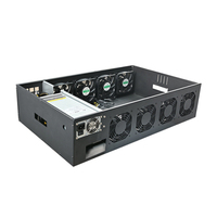 Fabrication de tôles Boîtier de serveur silencieux Utilisation à la maison Boîtier de cadre en plein air avec ventilateur de refroidissement silencieux 8 Gpu
