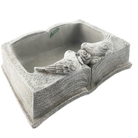 Pot à succulentes de haute qualité en forme d'oiseau, gris ciment classique, pour utilisation au sol, pots et jardinières