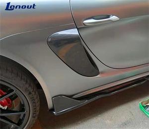 Pour Porsche <span class=keywords><strong>718</strong></span> Boxster Cayman, couvercles d'admission d'air latéraux en fibre de carbone, 2016 - <span class=keywords><strong>2018</strong></span> - Product Image 4