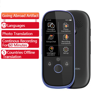 2019 K1 Pro Photo AI WIFI 2.4 Pollici TFT 12MP Traduzione Traduttore di Smart Voice <span class=keywords><strong>Lingue</strong></span> in tempo Reale Face- a-Faccia Tradurre