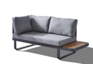 Ensemble <span class=keywords><strong>de</strong></span> canapés <span class=keywords><strong>de</strong></span> <span class=keywords><strong>jardin</strong></span> en teck et aluminium, meubles <span class=keywords><strong>de</strong></span> patio d'extérieur en bois - Product Image 3