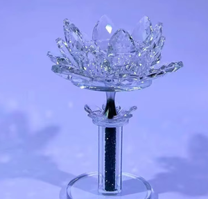 Venta Directa de Fábrica, Portavelas de Cristal Hecho a Mano con Diamantes de Colores, Lámpara de Ghee, Ofrenda de Templo, Luz Eterna - Product Image 6