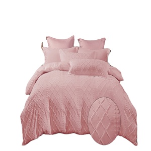 Juego de fundas para el hogar, <span class=keywords><strong>edredones</strong></span> de color <span class=keywords><strong>beige</strong></span>, tamaño queen, flores cortadas, directo de fábrica - Product Image 1