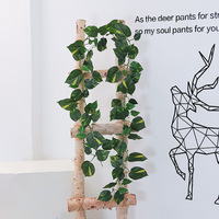Plante artificielle D447 personnalisée, feuille de Pothos verte, feuille de vigne, ignifuge B1, 2m de hauteur, pour mariage