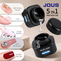 Colle à ongles transparente sans essuyage Gel UV LED 3D pour nail art et strass, Fabricant de vernis à ongles UV avec logo personnalisé, Vente en gros