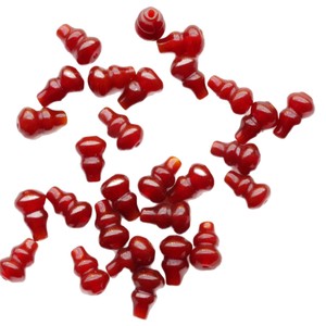 Cuentas <span class=keywords><strong>de</strong></span> ágata roja Jiny en forma <span class=keywords><strong>de</strong></span> calabaza con orificio pasante, cuentas <span class=keywords><strong>de</strong></span> <span class=keywords><strong>jade</strong></span> para oración budista DIY, pulseras culturales y artísticas, accesorios. - Product Image 5