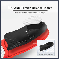 Orthèses de soutien de la voûte plantaire personnalisables, inserts de sport pour pieds plats, course à pied, avec matériau PU, bon amorti, coussinets de pied unisexes