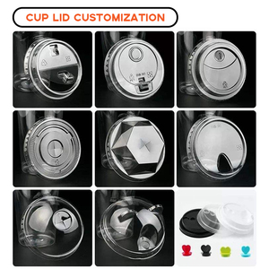 แก้วพลาสติกใส PET 16 ออนซ์ ฝาโดมกันรั่ว สำหรับลาเต้ <span class=keywords><strong>ชา</strong></span>นม เครื่องดื่มเย็นแบบนำกลับบ้าน ใช้แล้วทิ้ง สำหรับธุรกิจ พร้อมโลโก้สั่งทำได้ - Product Image 4