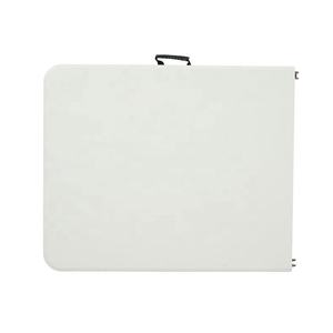 Table pliante portable 6 pieds, blanche, rectangulaire, en plastique, mobilier d'extérieur, pliable, banquet, restauration, camping, tables pliantes - Product Image 6