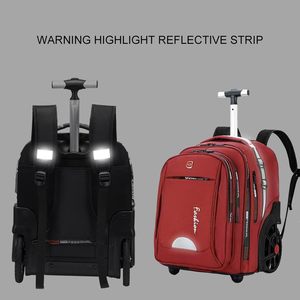 2025 New Arrival Unisex Grey Large Business Laptop Back Pack Mens Waterproof Trolley <b>Backpack</b> <b>With</b> <b>Wheels</b> for Travel - Product Image 4