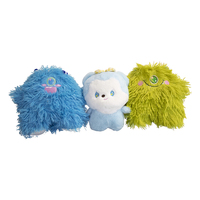 Peluche Monstre Cartoon en Gros, Super Douce, Broderie et Vernissage Brillant, Couleurs Personnalisables, Logo Personnalisé