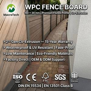 Recinzioni WPC Impermeabili e Ignifughe del Produttore, Bordi Colorati in Legno Plastico per Recinzioni di Ranch, Giardini e Fattorie - Product Image 1