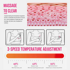 Masajeador de lactancia vibrador calentador OEM/ODM, masajeador de lactancia profesional personalizado, nuevo masajeador de senos eléctrico 2024 - Product Image 3