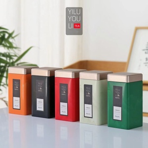 Hộp thiếc vuông kim loại trống 85*85*H110/150/170mm dùng đựng trà, cà phê, thực phẩm - Product Image 5