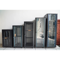 Kabinet Jaringan 42u 47u Kabinet Server 19 Inci Kabinet Enklosur Jaringan Berdiri di Lantai untuk Rumah/Kantor