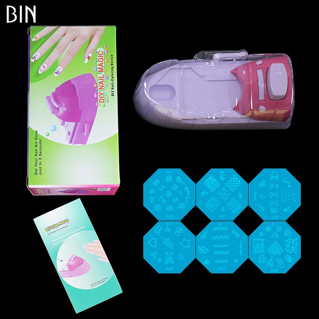 3D Nail Art Printer Printing Manicure Machine With Metal Stamp Stamper Nail Tool