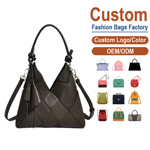 Elegante Bolso de Mano de Cuero Tejido Marrón Oscuro, Bolso de Gran Capacidad para Llevar Bajo el Brazo con Correa Ajustable para el Trabajo y Salidas de Fin de Semana - Product Image 1