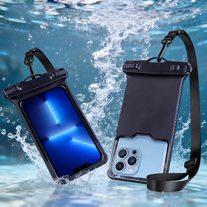 Étui de téléphone intelligent étanche anti-chute transparent avec cordon IPX8 Sac de téléphone portable Pochette pour tous les modèles - Product Image 1