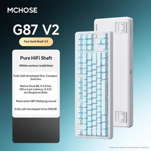 Clavier de jeu mécanique sans fil MCHOSE G87 V2, 87 touches, rétroéclairage RVB, trois modes, échange à chaud, pour ordinateur de bureau - Product Image 2