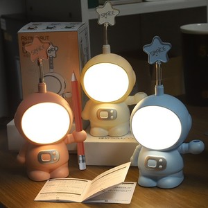 Vingt sortes mignon canard veilleuse enfant bébé enfants maison intelligente <span class=keywords><strong>Anime</strong></span> espace astronaute Table bureau côté lampe salon chambre - Product Image 1