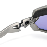 HUBO 500 lunettes de soleil de sport polarisées pour hommes femmes cadre bleu/blanc avec 3 5 verres interchangeables lunettes de cyclisme pour la course