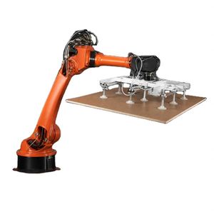 Robot de palettisation BORUNTE à 6 axes, entraînement électromécanique, IP54, 1500-3000 mm, 10-100 kg, ventouse à vide, manutention de panneaux de bois, CE - Product Image 1