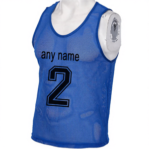 Chalecos Deportivos Personalizados con Logotipo y Números para Equipos de Fútbol, Chalecos de Malla para Prácticas Deportivas, Ropa Deportiva para Adolescentes, Malla de Poliéster de 100g - Product Image 4