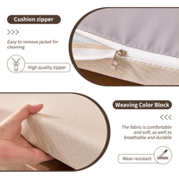 Tapis de balcon amovible et lavable en mousse pour fenêtre en baie, anti-acariens, antidérapant, pour usage extérieur, design de luxe léger