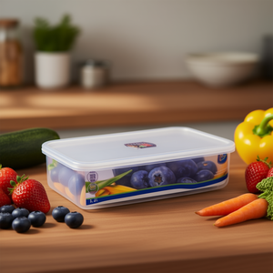 Rectangular Transparent Food <b>Container</b> 900ml With Lid For <b>Storage</b> - Product Image 2