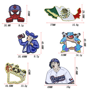 Broches en alliage de zinc émaillé avec strass, motif papillon, accessoires de chapeau, cadeau unisexe - Product Image 5