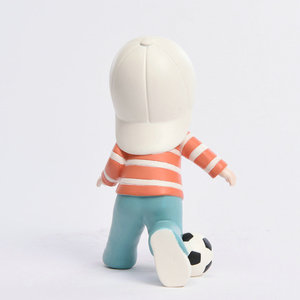 Decorazione per Soggiorno Kakizzy House, Statuetta di Ragazzo con Pallone <span class=keywords><strong>da</strong></span> Calcio, Top a Righe con Cappello, Accessorio per Camera <span class=keywords><strong>da</strong></span> Letto - Product Image 3