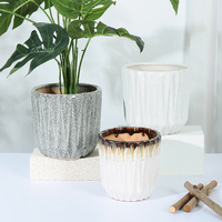 Pots et jardinières nordiques en céramique avec finition émaillée réactive, pot de fleurs pour extérieur, jardinière de jardin pour la décoration de la maison, utilisation au sol