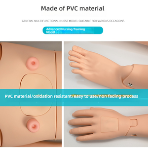 Simulator pengajaran resusitasi perawatan wanita laki-laki manekin latihan keperawatan PVC fungsi penuh untuk sekolah produk sains medis - Product Image 2