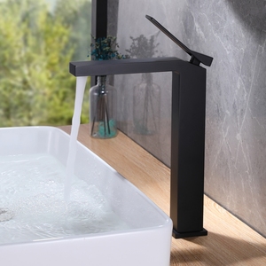 Grifo Mezclador Monomando para Lavabo de Baño, Diseño Moderno, Latón, Agua Fría/Caliente, Válvula de Cerámica, Negro, <span class=keywords><strong>Ares</strong></span> Idealex - Product Image 4