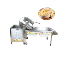Machine à pop-corn de maïs de bouilloire de caramel commerciale d'acier inoxydable à vendre/machine industrielle de fabricant de pop-corn