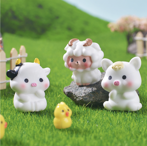 2024 nuevos doce signos del zodiaco chino dragón año regalo recuerdo modelo 3D resina lunar bebé juguete decoraciones pequeñas figuritas estatua - Product Image 5