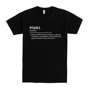 T-shirt Pdel Definition Nera Abbigliamento casual da uomo - Product Image 2