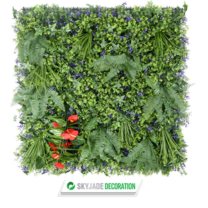 Mur végétal vertical moderne et écologique résistant, haie <span class=keywords><strong>de</strong></span> <span class=keywords><strong>arbustes</strong></span> à toucher naturel, feuillage <span class=keywords><strong>de</strong></span> haute qualité pour la maison et le bureau - Product Image 1