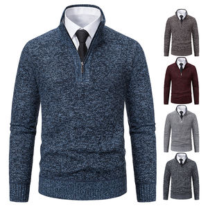 Corno a maniche lunghe in maglia da uomo inverno vecchi uomini d'affari uomo lavorato a maglia per tenere caldi i vestiti da uomo maglioni <span class=keywords><strong>Cardigan</strong></span> da uomo - Product Image 6