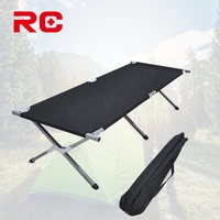 Lit Pliant Fiable et Portable en Aluminium pour Camping et Vacances en Extérieur