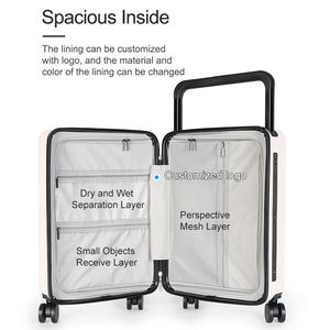 Bagages à roulettes en ABS avec <span class=keywords><strong>porte</strong></span>-gobelet Sacs de voyage à roulettes en gros d'usine Offre Spéciale <span class=keywords><strong>valise</strong></span> Bagages - Product Image 5