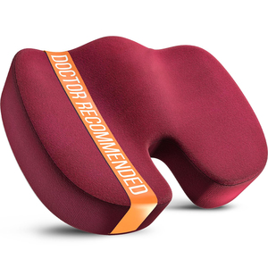 Cojín de Asiento Ergonómico de <span class=keywords><strong>Espuma</strong></span> Viscoelástica <span class=keywords><strong>para</strong></span> Coche, Oficina, Viajes Largos en Coche, Escritorio, <span class=keywords><strong>Cojines</strong></span> Lumbares - Product Image 5