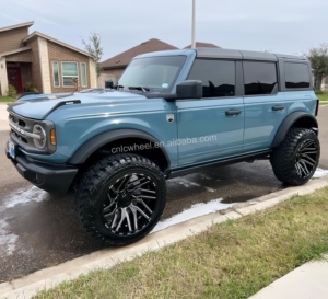 Jantes en alliage concaves profondes 20 22 pouces 5x5 5x5.5 6x135 6x139.7 pour Wrangler F150 Ranger <span class=keywords><strong>Bronco</strong></span> Ram 1500 Silverado GMC Sierra H2 - Product Image 5