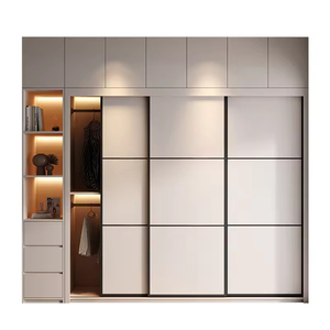<strong>Big</strong> Large Cloth European Design Luxury Wardrobe <strong>Closets</strong> Solid Wood Wardrobe Modern Minimalist Bedroom Cabinet - Product Image 2