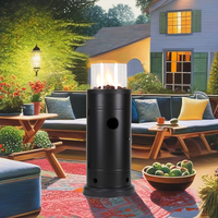 Brasero à gaz vertical moderne pour jardin extérieur, cour, montage facile, vente directe usine, cheminées sans fumée, article très demandé