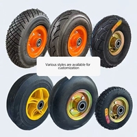 Pneus sans air robustes en acier massif pour roues de convoyeur, roulements centraux 5/8, pneus extérieurs personnalisés – Offre Spéciale
